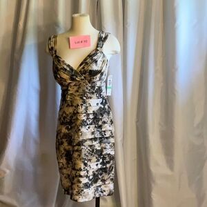 R & M RICHARDS bandage style dress in size 8 with jewels at straps NWT